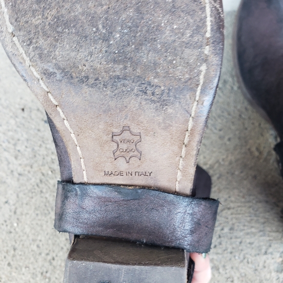 Donald J. Pliner Dasha Brown Leather Ankle Booties - Picture 9 of 11